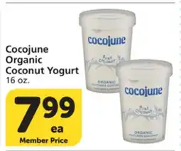 Vons Cocojune Organic Coconut Yogurt offer