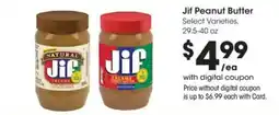Kroger Jif peanut butter offer