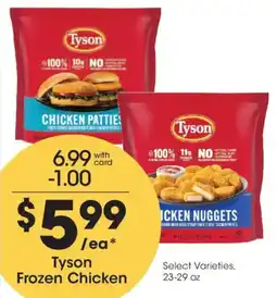Kroger Tyson Frozen Chicken offer