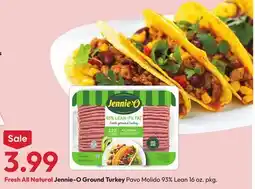 Stater Bros Fresh All Natural Jennie-O Ground Turkey offer