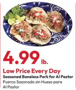 Stater Bros Seasoned Boneless Pork for Al Pastor offer