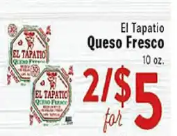 Rio Valley Market El Tapatio Queso Fresco offer