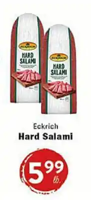 Rio Valley Market Eckrich Hard Salami offer