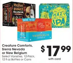 Kroger Creature Comforts, Sierra Nevada or New Belgium offer