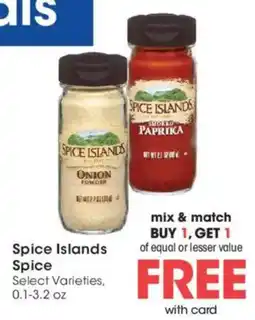 Kroger Spice Islands Spice offer