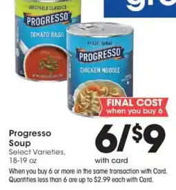 Kroger Progresso Soup offer