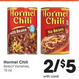 Kroger Hormel chili offer
