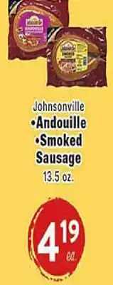Rio Valley Market Johnsonville Andouille Smoked Sausage offer