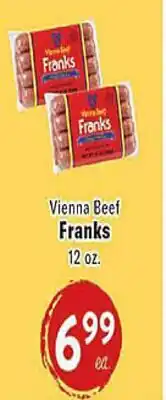 Rio Valley Market Vienna Beef Franks offer