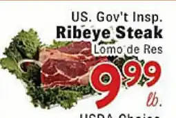 Rio Valley Market US. Gov't Insp. Ribeye Steak offer