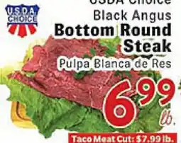 Rio Valley Market USDA Choice Black Angus Bottom Round Steak offer