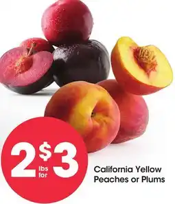 Food 4 Less California Yellow Peaches or Plums offer