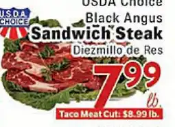 Rio Valley Market USDA Choice Black Angus Sandwich Steak offer