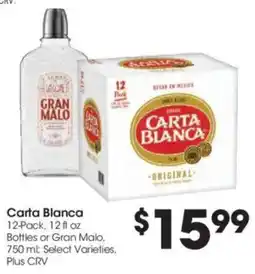 Food 4 Less Carta Blanca offer