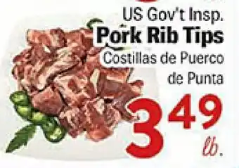 Rio Valley Market US Gov't Insp. Pork Rib Tips offer