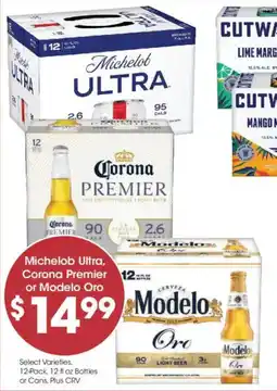 Food 4 Less Michelob Ultra, Corona Premier or Modelo Oro offer