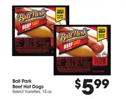 Food 4 Less Ball Park Beef Hot Dogs offer