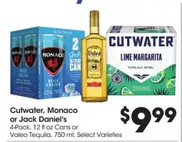 Food 4 Less Cutwater, Monaco or Jack Daniel's offer