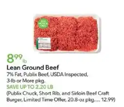 Publix Publix Lean Ground Beef offer
