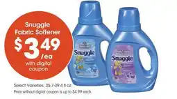 Food 4 Less Snuggle Fabric Softener offer