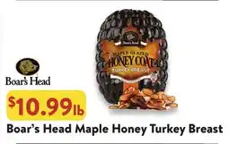 Fresh Thyme Boar's Head Maple Honey Turkey Breast offer