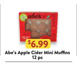 Fresh Thyme Abe's Apple Cider Mini Muffins offer