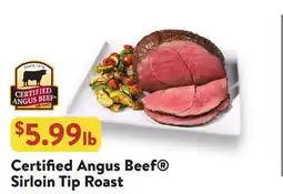 Fresh Thyme Certified Angus Beef Sirloin Tip Roast offer