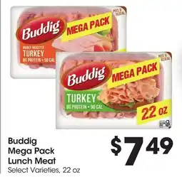 Food 4 Less Buddig Mega Pack Lunch Meat offer