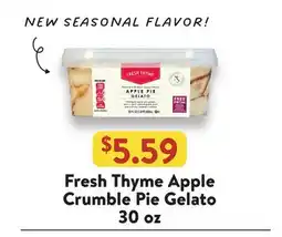 Fresh Thyme Fresh Thyme Apple Crumble Pie Gelato offer