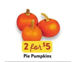 Fresh Thyme Pie Pumpkins offer