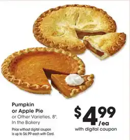 Mariano's Pumpkin or Apple Pie offer