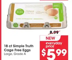 Mariano's 18 ct Simple Truth Cage Free Eggs offer