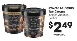Kroger Private Selection Ice Cream offer