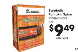 Kroger Barebells pumpkin spice protein bars offer