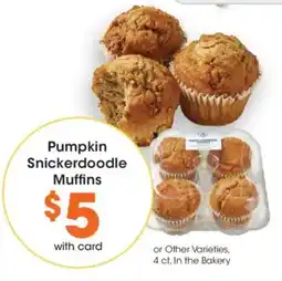 Kroger Pumpkin Snickerdoodle Muffins offer