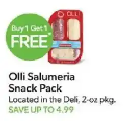 Publix Olli Salumeria Snack Pack offer