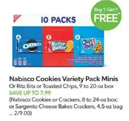 Publix Nabisco Cookies Variety Pack Minis offer