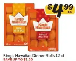 Winn Dixie King's Hawaiian Dinner Rolls offer