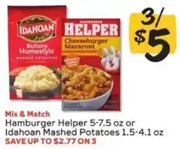 Winn Dixie Hamburger Helper or Idahoan Mashed Potatoes offer