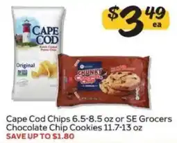 Winn Dixie Cape Cod Chips or SE Grocers Chocolate Chip Cookies offer