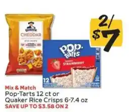 Winn Dixie Pop-Tarts or Quaker Rice Crisps offer