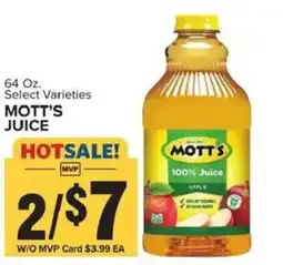 Food Lion Mott's juice offer