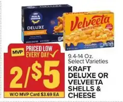 Food Lion Kraft Deluxe or Velveeta Shells & Cheese offer
