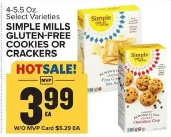 Simple Mills gluten-free cookies or crackers
