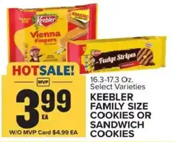 Food Lion Keebler family size cookies or sandwich cookies offer