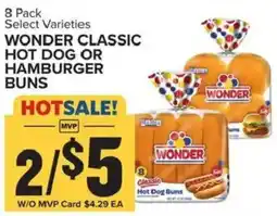 Food Lion Wonder classic hot dog or hamburger buns offer