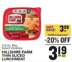 Food Lion Hillshire Farm thin sliced lunchmeat offer