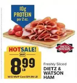 Food Lion Freshly Sliced Dietz & Watson Ham offer
