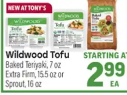Tony’s Fresh Market Wildwood Tofu offer