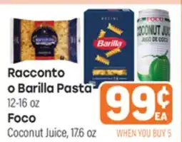 Tony’s Fresh Market Racconto o Barilla Pasta, Foco offer
